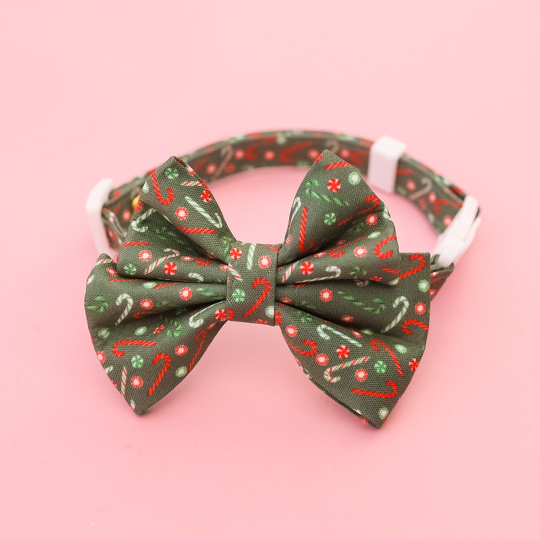 Christmoo - Christmas Cat Collar with Bell Bow Collar