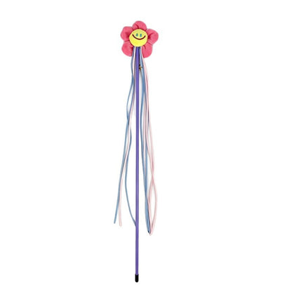 Moo - Smiley Flower Tassel Cat Teaser Wand Toy