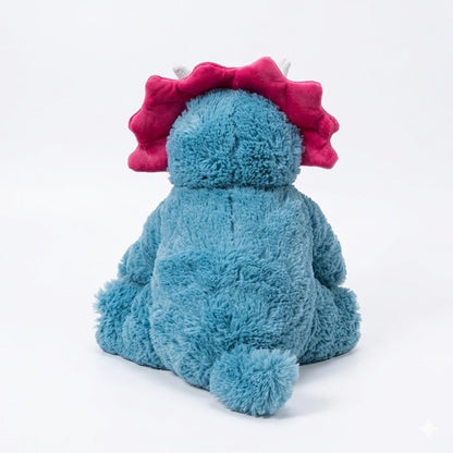 Petkin - Plush Triceratops Squeaky Dog Toy