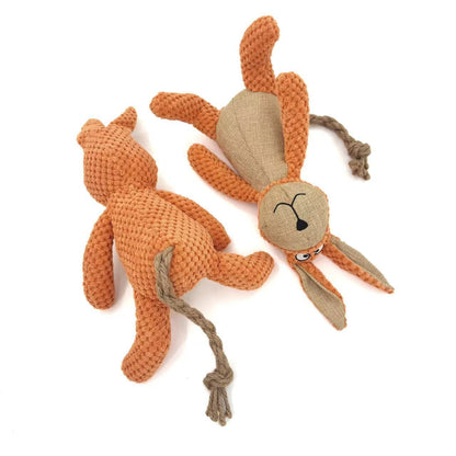 Petkin – Soft Plush Bunny Interactive Dog Toy