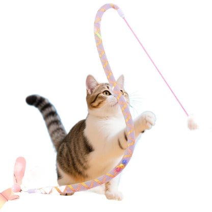 Moo - Glitter Dragonfly Wand Cat Toy