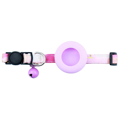 Mokka - Floral Airtag Holder Safety Buckle Cat Collar