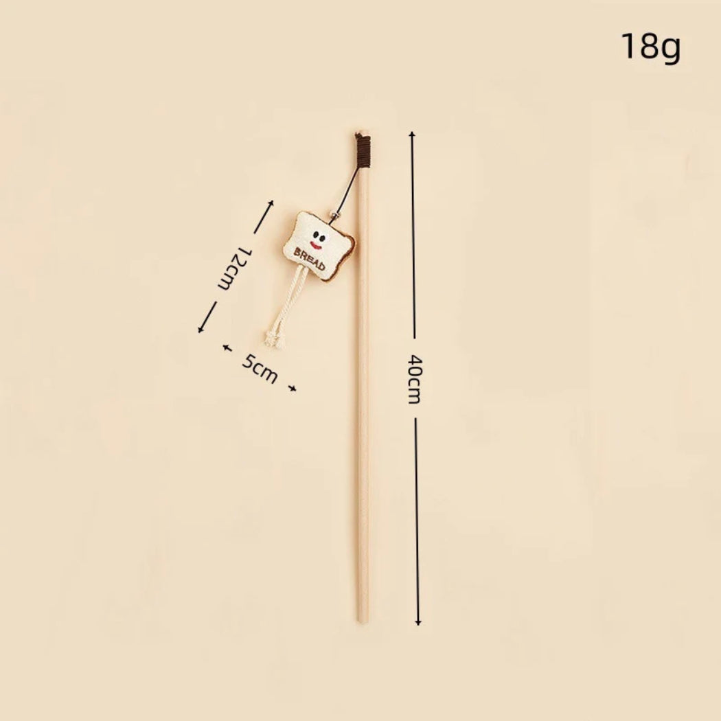 Moo - Food-Shaped Charm Cat Teaser Wand