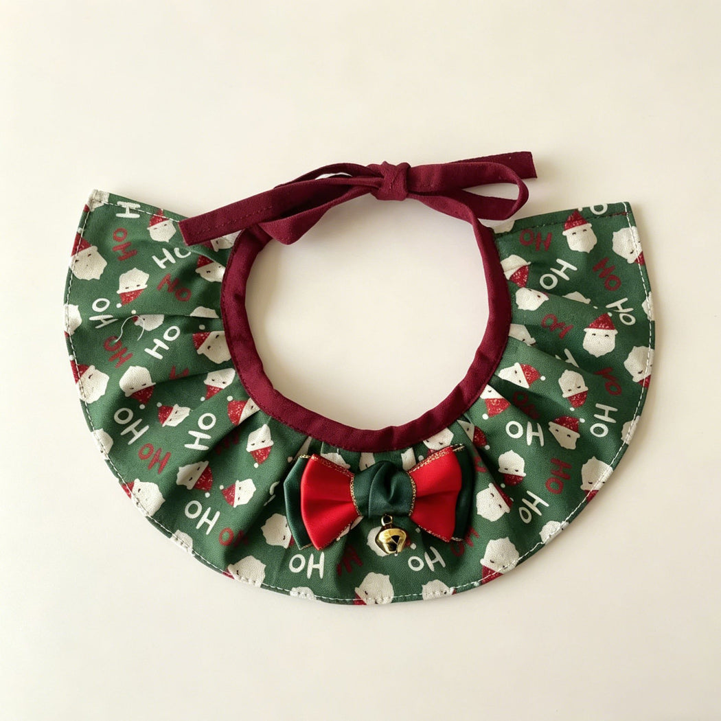 Mokka - Christmas Bow Bib Pet Neckwear