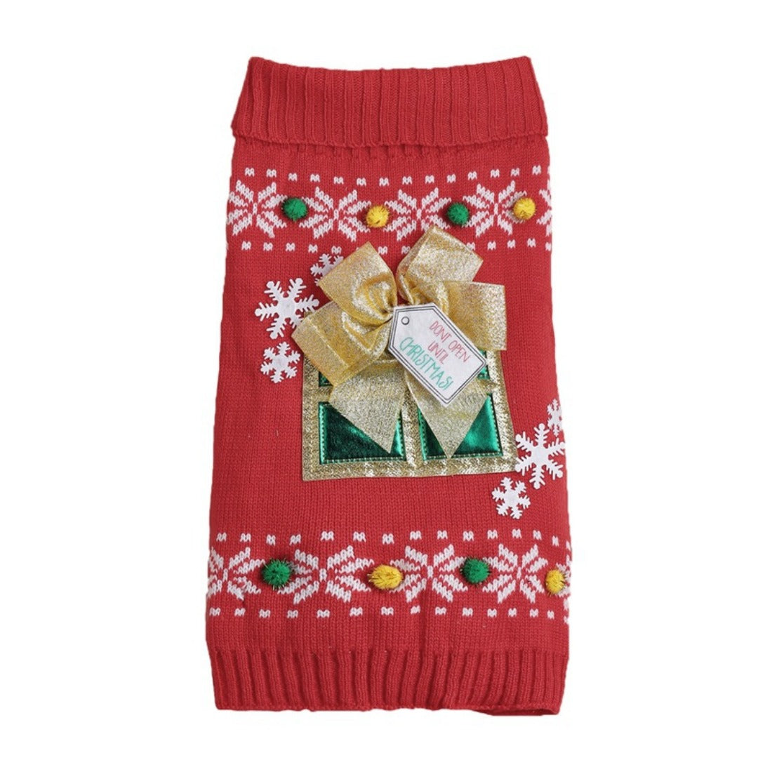 Christmoo - Red Snowflake Pet Sweater