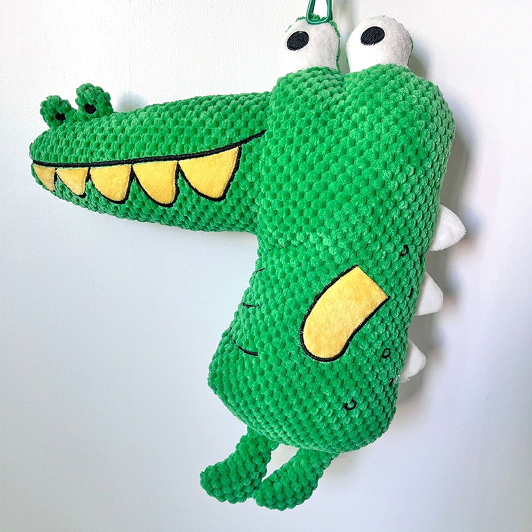 Petkin - Crocodile Character Squeaky Plush Dog Toy