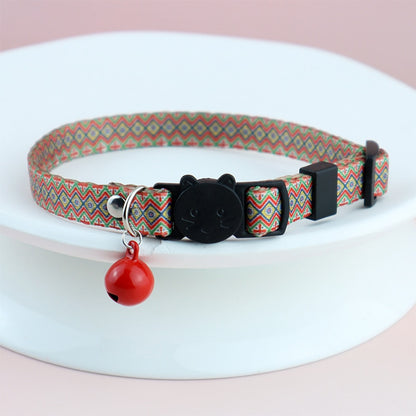 Mokka - Floral Print Cat Collar With AirTag Holder