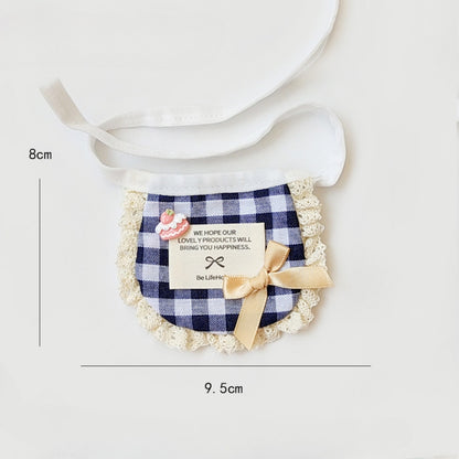 Mokka - Bow Lace-Look Pet Bib