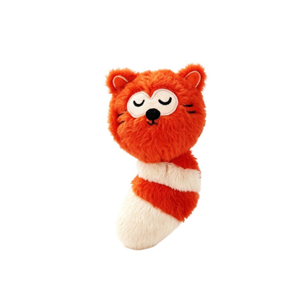 Petkin - Rabbit, Fox & Cat Fuzzy Ball Dog Toy