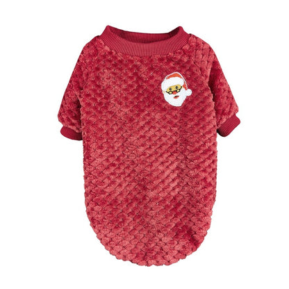 Christmoo - Christmas Motif Two-Leg Pet Outfit T-Shirt