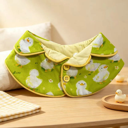 Mokka - Cute Duck Print Button Pet Collar