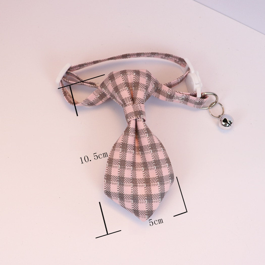 Mokka - British Style Plaid Bow Tie Cat Collar