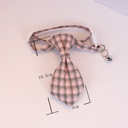 Mokka - British Style Plaid Bow Tie Cat Collar