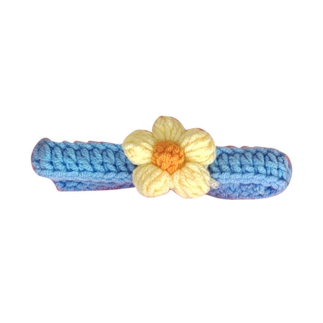 Mokka - Floral Knit Cat Decorative Collar