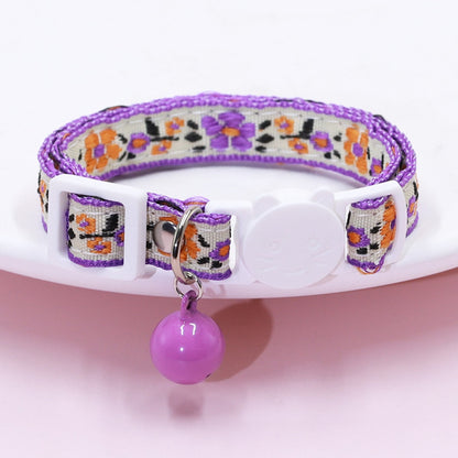Mokka - Floral and Geometric Patterns Cat Collar