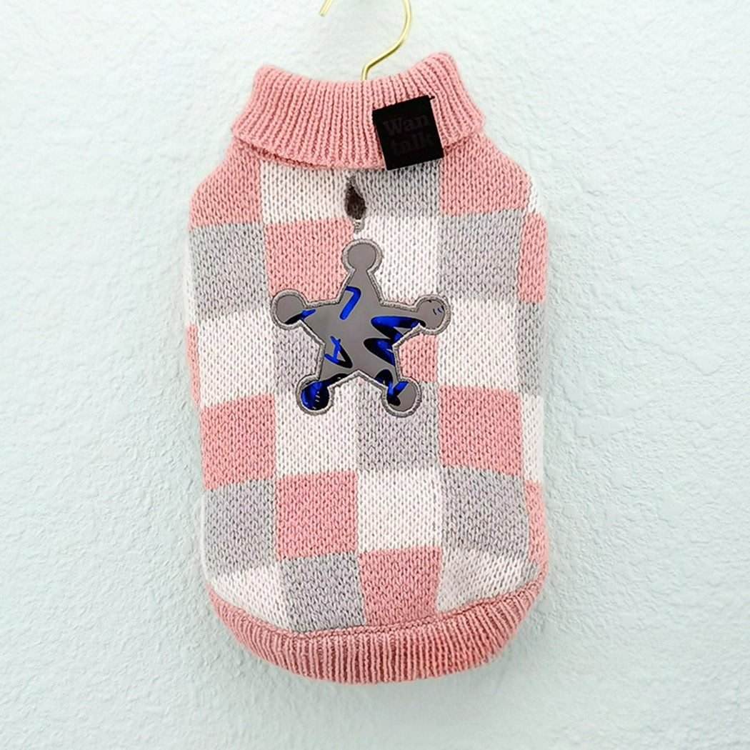 Ozzie - Checker Plaid Everyday Pet Clothing Sweater