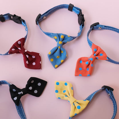 Mokka - British Style Polka Dot Bell Cat Collar