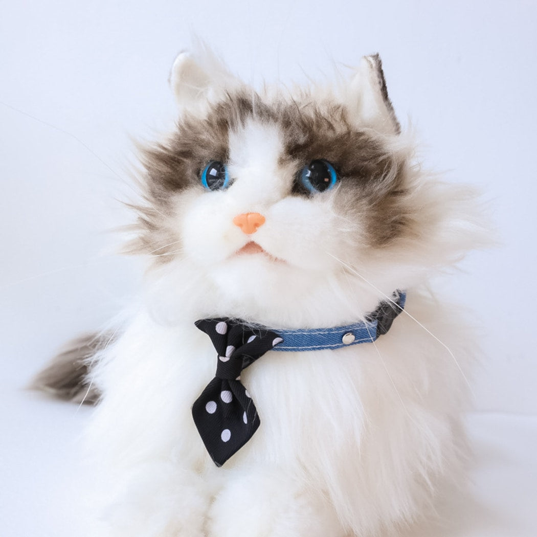 Mokka - British Style Polka Dot Bell Cat Collar
