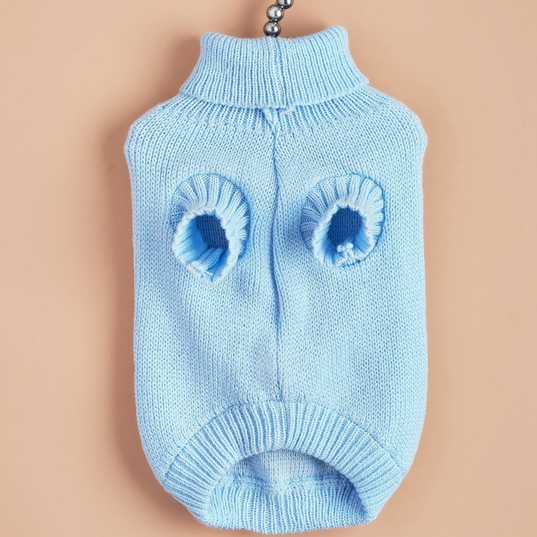 Ozzie - Turtleneck Rabbit Pattern Dog Cat Sweater