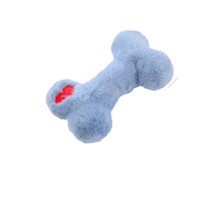 Petkin - Heart Bone-Shaped Plush Dog Toy