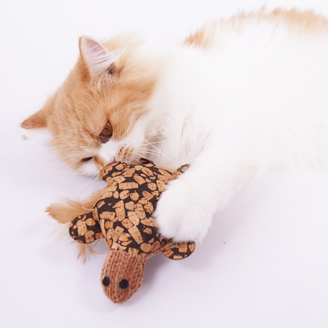 Moo – Feather Plush Cat Toy