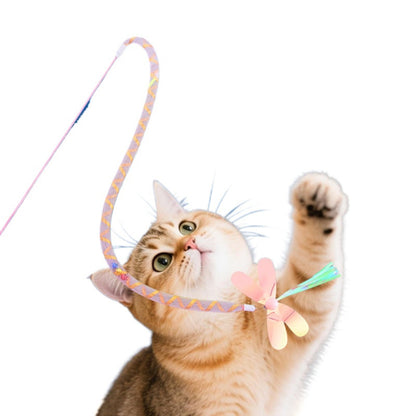 Moo - Glitter Dragonfly Wand Cat Toy