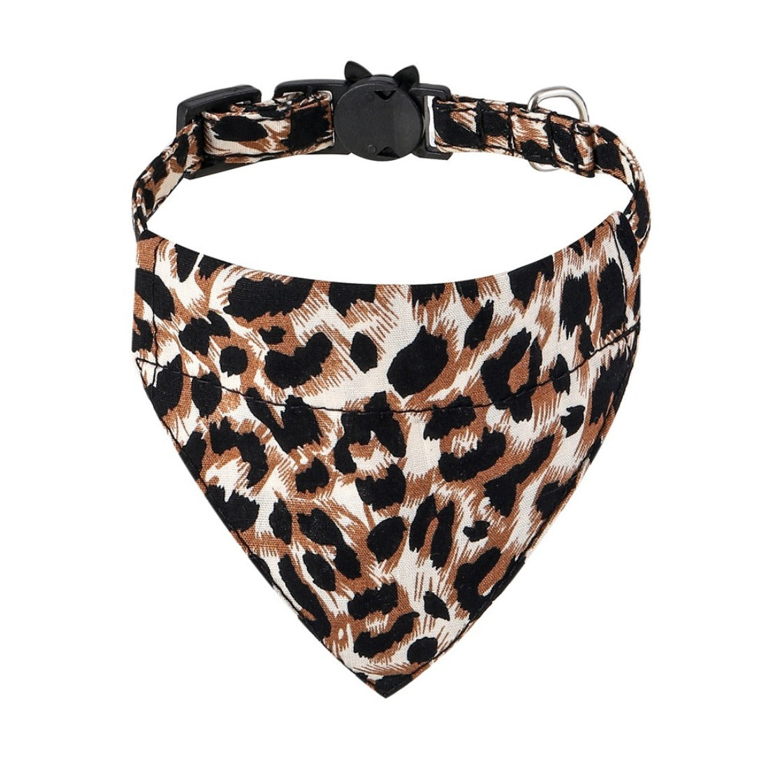 Mokka - Leopard Print Pet Bandana Collar