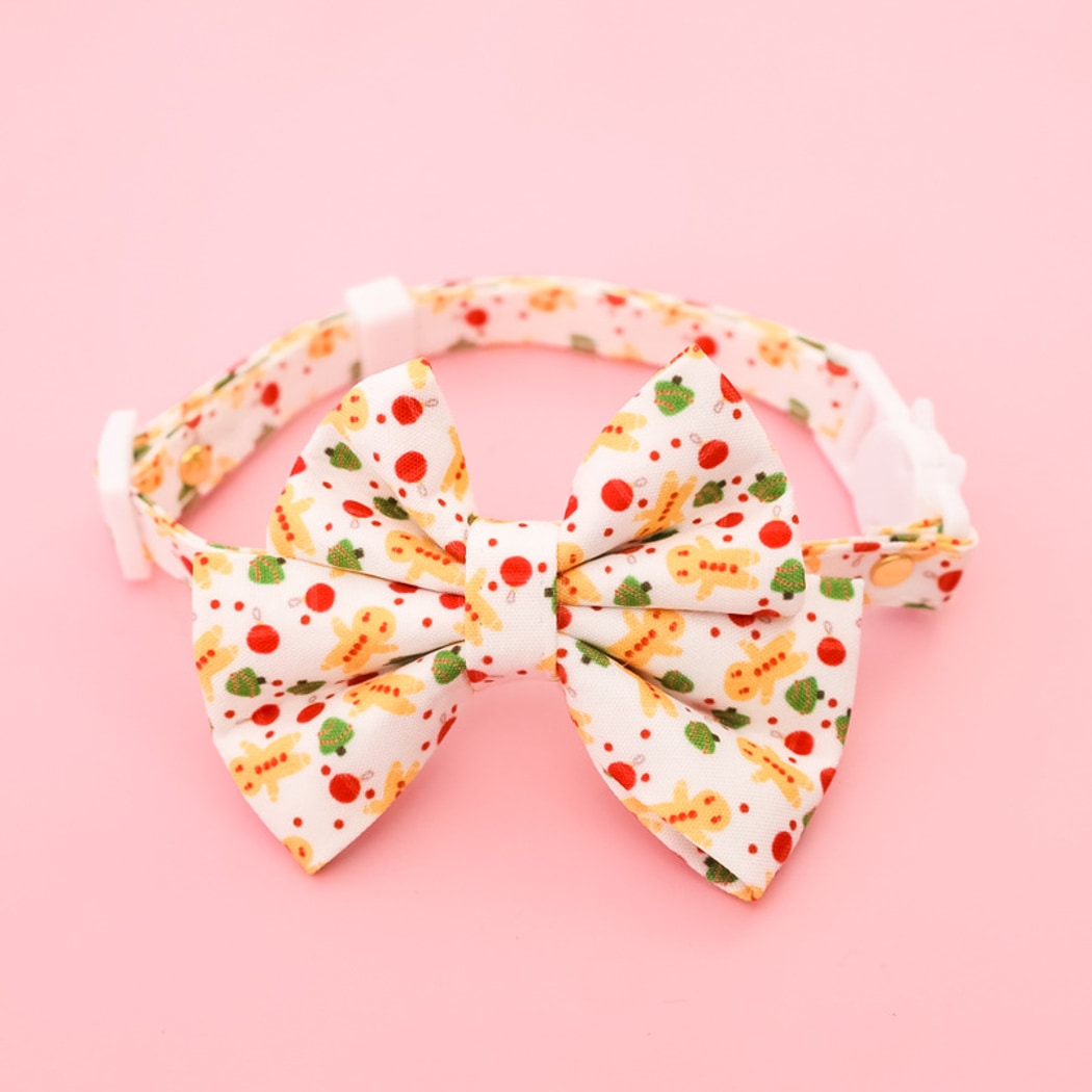 Christmoo - Christmas Cat Collar with Bell Bow Collar