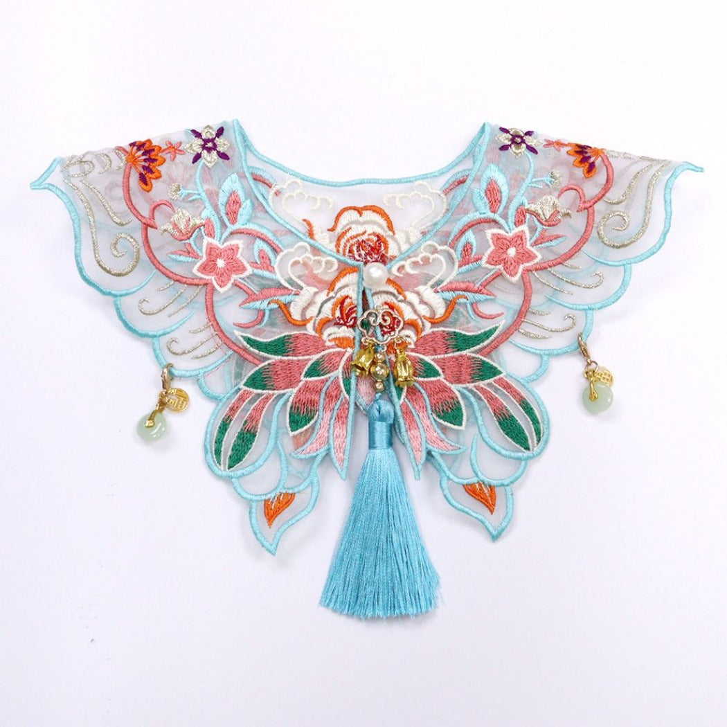 Mokka – Embroidered Royal Cat Collar Lotus Style