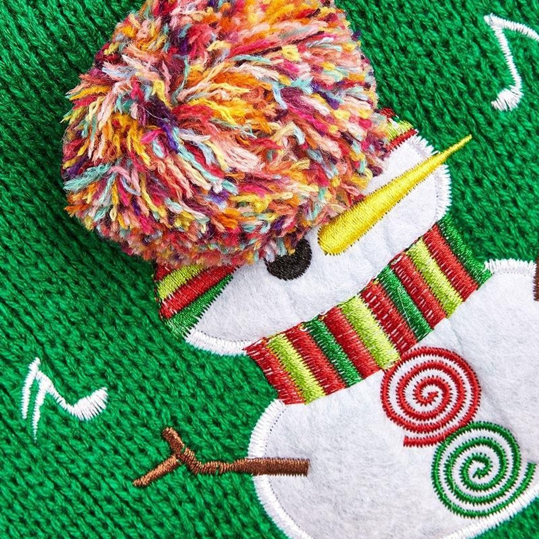 Christmoo - Knitted Christmas Snowman Dog and Cat Sweater