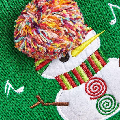Christmoo - Knitted Christmas Snowman Dog and Cat Sweater