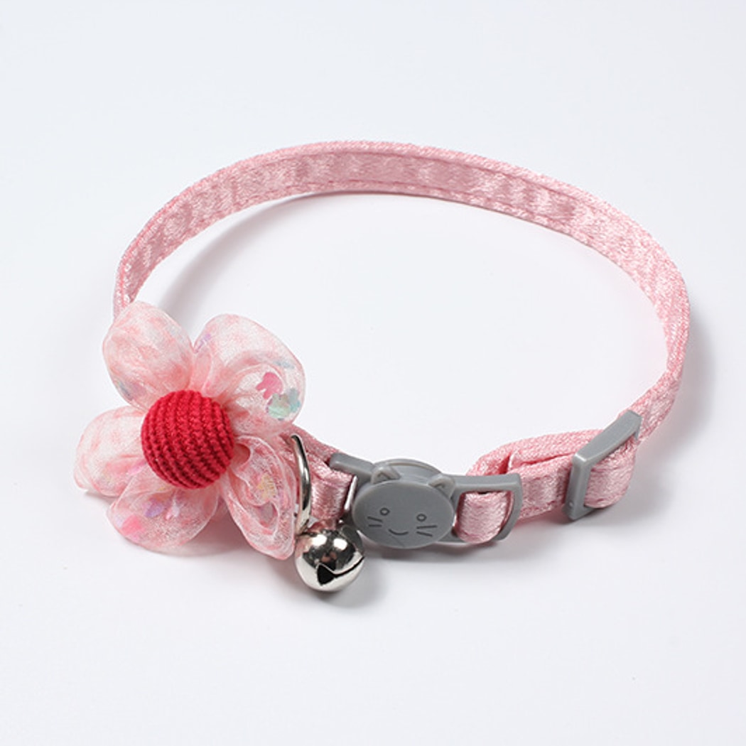 Mokka - Princess Style Flower Cat Collar with Bell