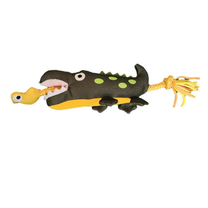 Petkin - Squeaky Rope Plush Dog Toy