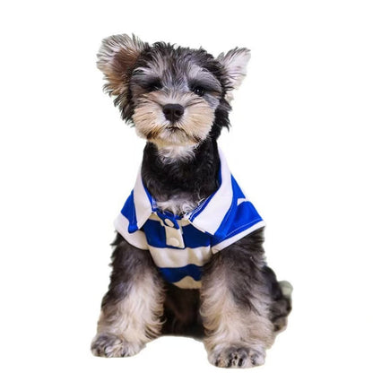 Ozzie - Modern Striped Pet Polo Shirt T-Shirt
