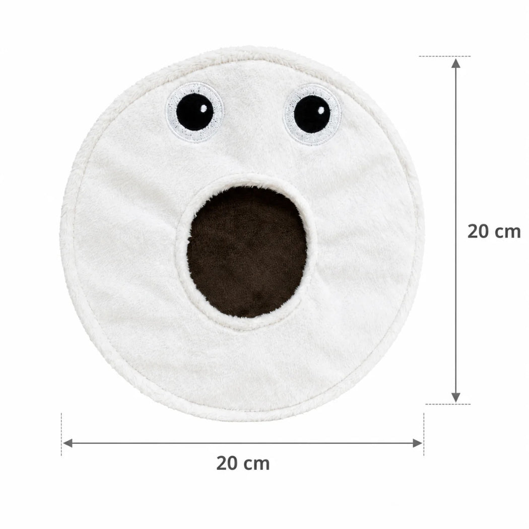 Petkin White Face Crinkle Dog Toy