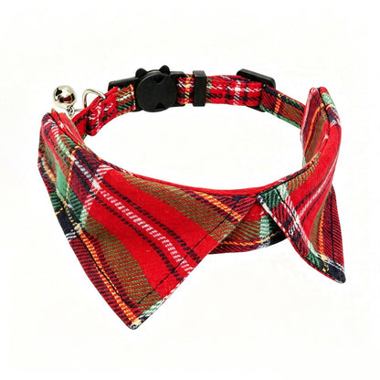 Mokka - Plaid Breakaway Buckle Bell Cat Collar