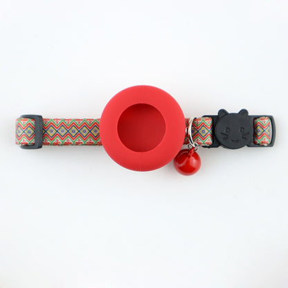Mokka - Floral Print Cat Collar With AirTag Holder