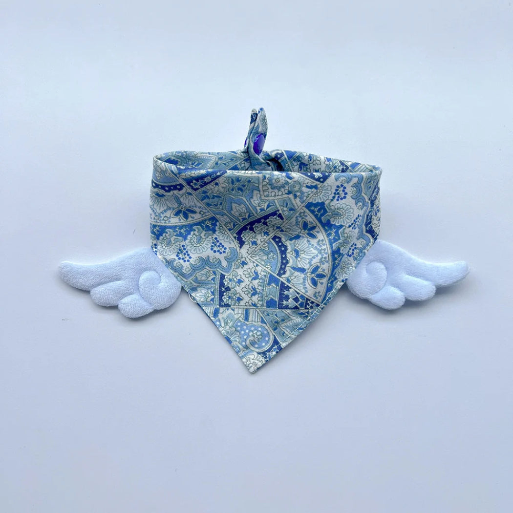 Mokka - Floral Print Pet Bandana Neckwear