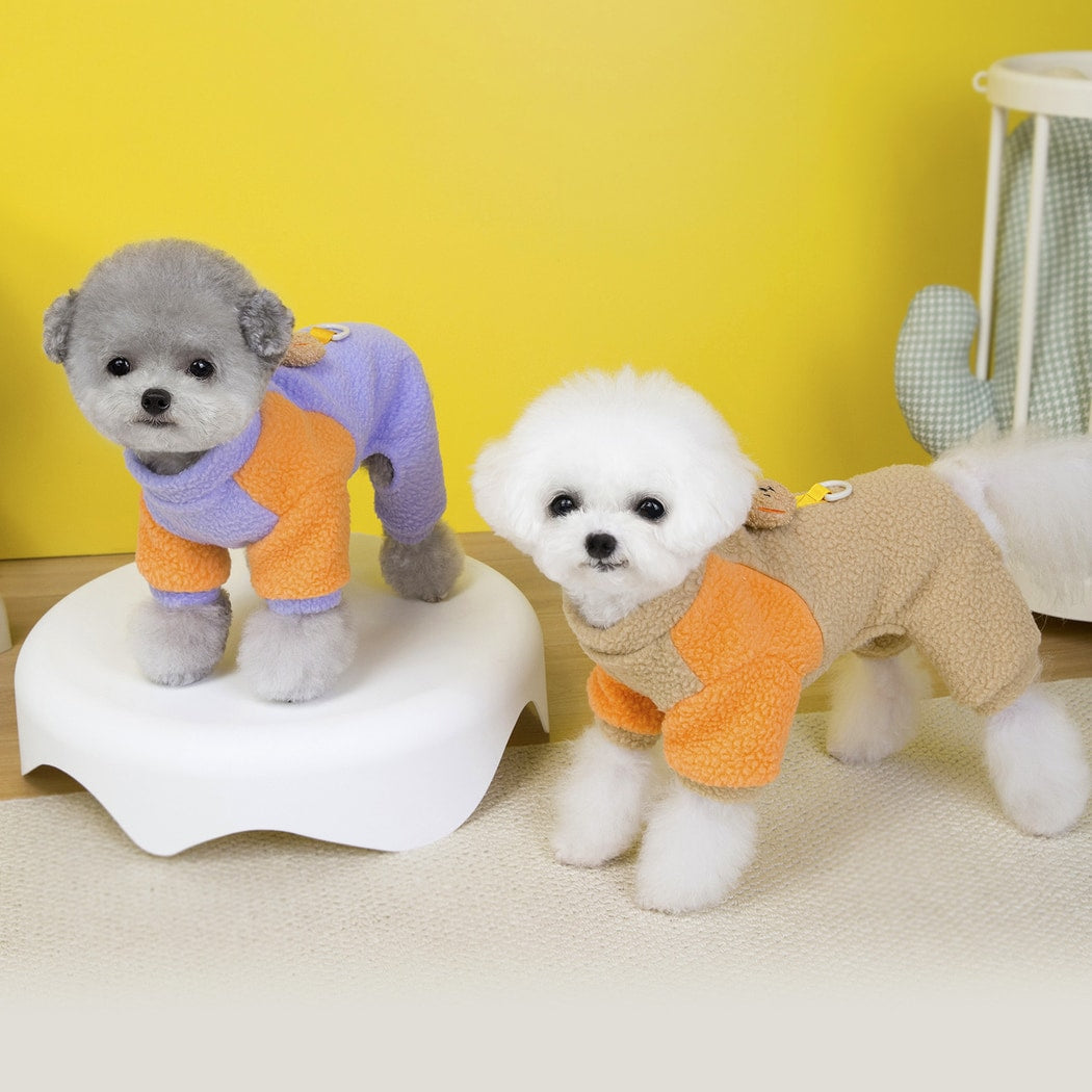 Ozzie - Casual Buckle Detail Four-Leg Dog Jumpsuit