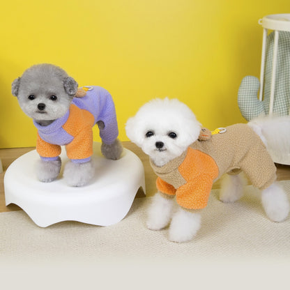 Ozzie - Casual Buckle Detail Four-Leg Dog Jumpsuit
