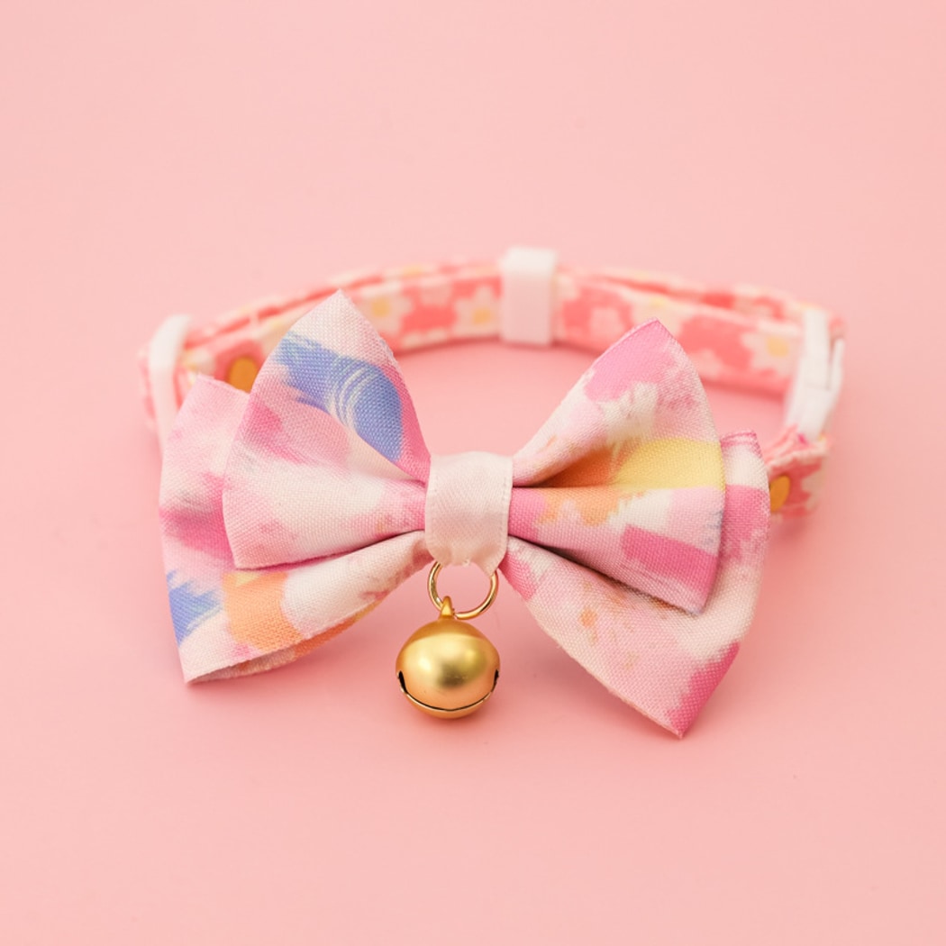 Mokka - Adjustable Bow Tie Bell Pet Cat Collar