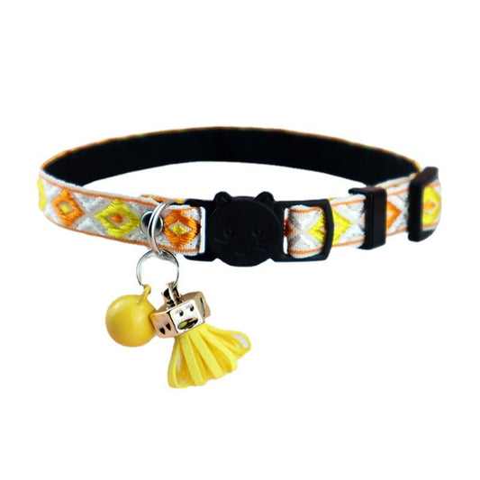 Mokka - Embroidered Pattern Decorative Cat Collar