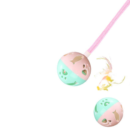 Moo - Hanging Pom Pom Cat Toy