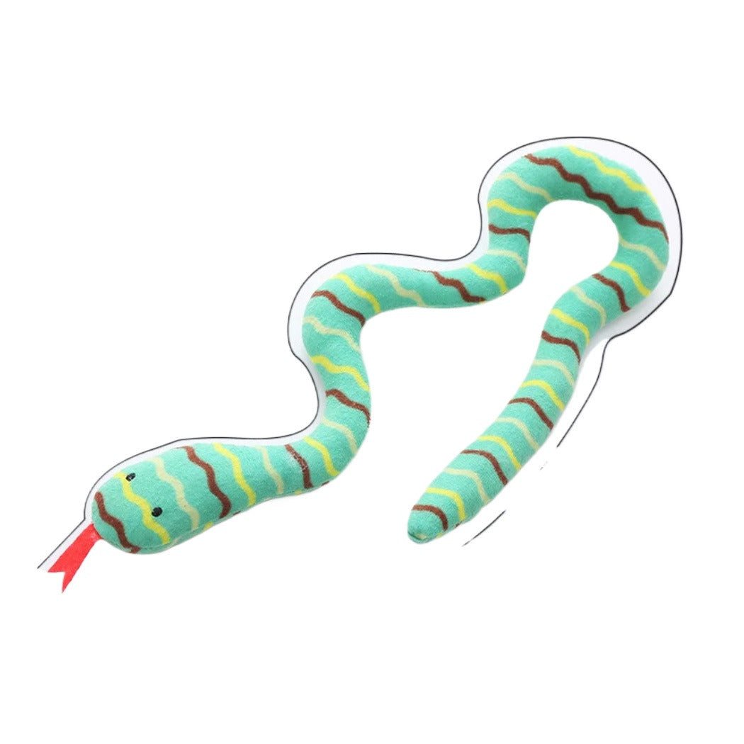Moo - Snake-Shaped Plush Cat Toy