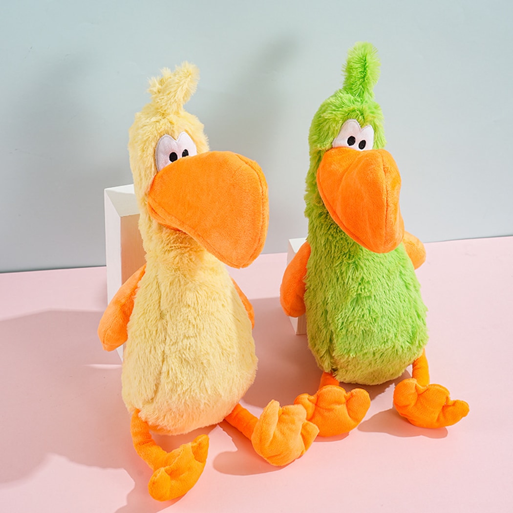 Petkin - Big Beak Bird Squeaky Plush Dog Toy