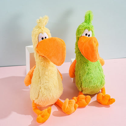 Petkin - Big Beak Bird Squeaky Plush Dog Toy