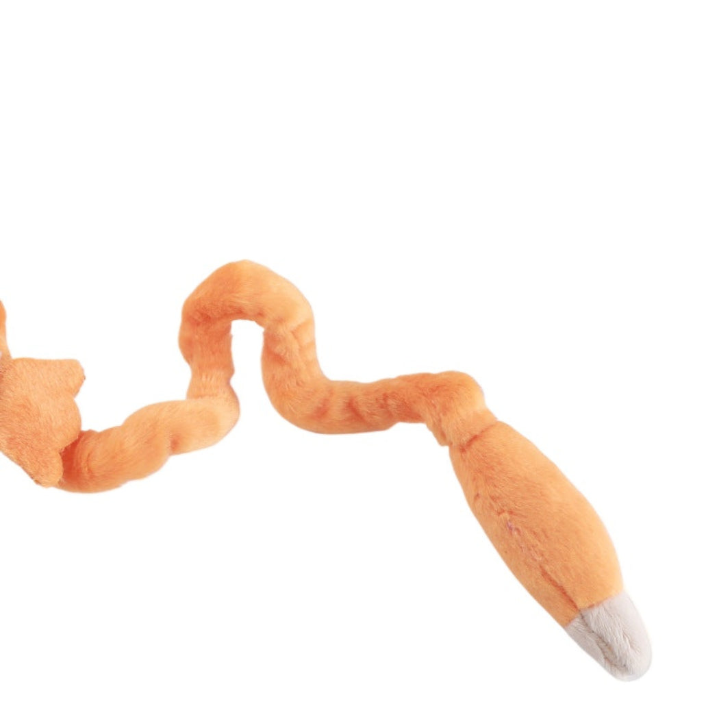 Moo - Character Head and Wavy Tail Plush Cat Toy