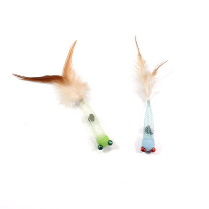 Moo - Feather Tail Bell Fish Interactive Cat Toy
