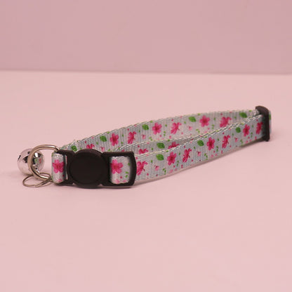 Mokka - Vintage-inspired Floral Print Cat Collar