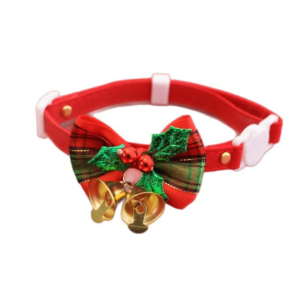 Christmoo - Christmas Bow Bell Cat Collar